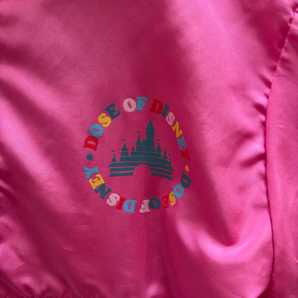 Disney Parks "Dose of Disney" Pink Cropped Pullover Windbreaker – Size M - Picture 2 of 5